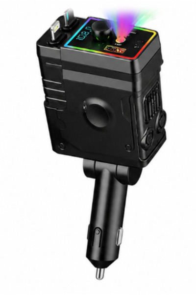 PRİZE Încărcător auto D25 120W cu iluminare LED RGB în 7 culori și efect de n...