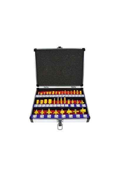 GEKO Burghie elicoidale HSS, set de 35 bucăți. 8 mm pentru lemn G01202 FREZ