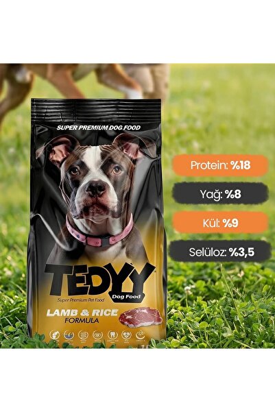 Premium Yetişkin Köpek Maması 15 kg - Kuzulu ve Pirinçli Formül (Lamb & Rice)
