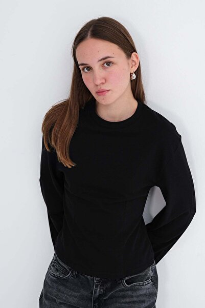 Addax Uzun Kollu T-shirt B07035