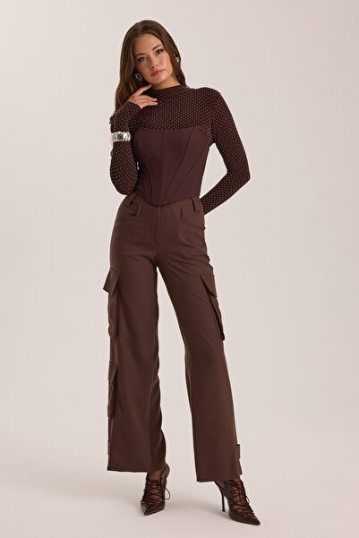 NOK İSTANBUL Iconic Starborn Cargo Pants Brown