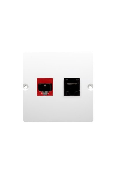Kontakt-Simon Simon Basic RJ45 cat.5e+RJ12 priză de calculator albă BM5T.02/11