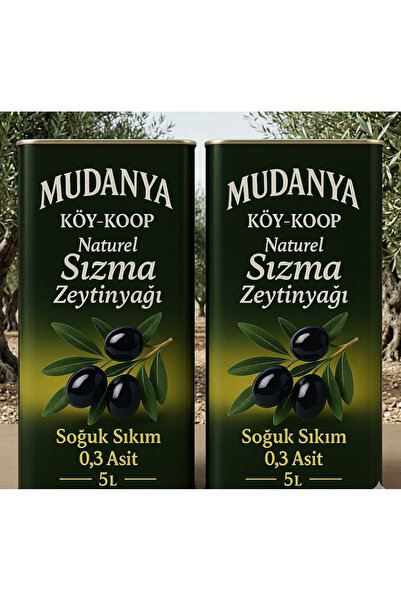 Öz Mudanya Mudanya Natürel Soğuk Sıkım Sızma Erken Hasat 2*5L Zeytinyağı