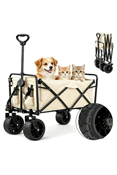 Generic Brand Folding Pet Wagon Stroller, Heavy Duty Collapsible Utility Cart...