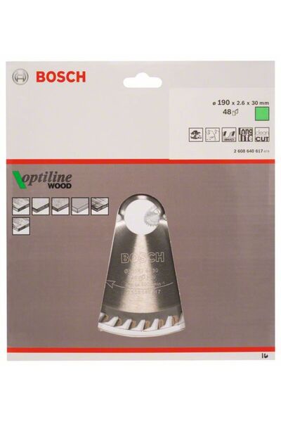 Bosch Pânză de ferăstrău WIDOW PENTRU LEMN 190mm 48 dinți