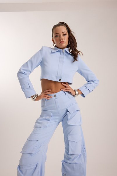 NOK İSTANBUL Nok Iconic Femme Vibe Pants Blue