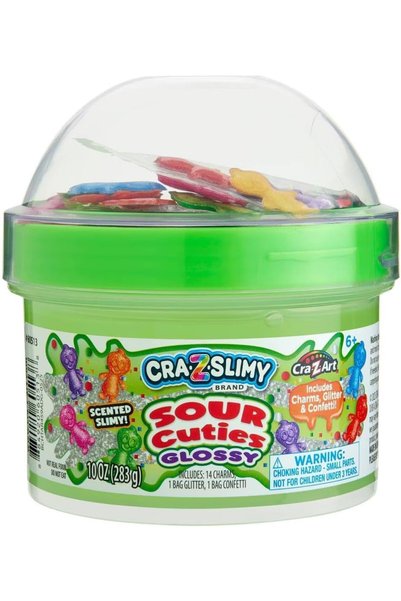 Slime CraZSlimy Dome Topper jars Sour Cuties