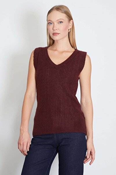 Fulla Moda V-neck knit sweater