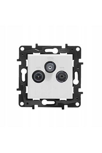 Legrand Niloe Step TV-R-SAT Priză de capăt Tip stea 1,5dB Alb 863180
