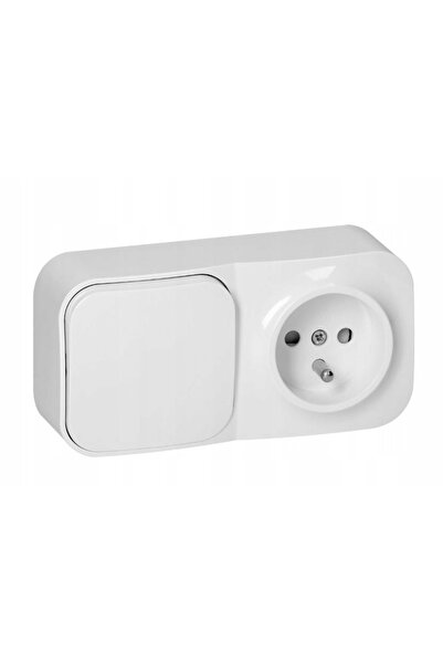 Orno ToDo conector aparent + priză simplă IP20 alb 10 bucăți