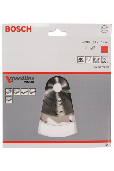 Bosch Lamă de ferăstrău PILARSKA 130/16mm 9 dinți SPEEDLINE WOOD PRO