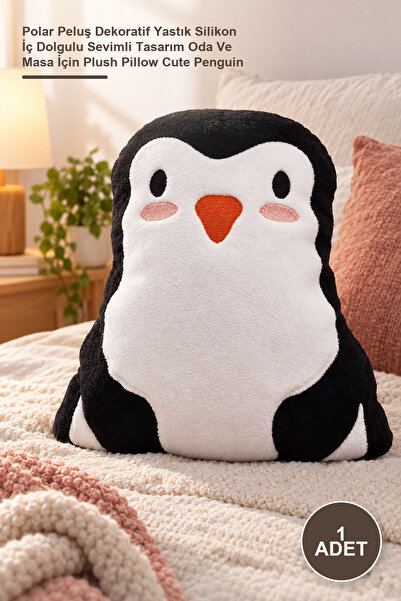 Yenilig 1 Piece Penguin Pillow – Polar Plush Decorative Pillow with Silicone ...