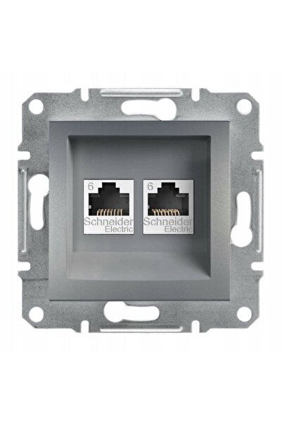 Schneider Electric Priză de calculator RJ45 Schneider Asfora Oțel