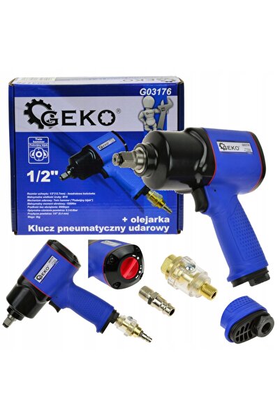 GEKO Cheie de impact pneumatică de 1/2 inch + Umidificator