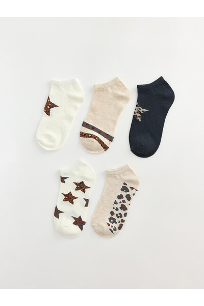 LC Waikiki I Embroidered Women's Booties Socks 5-Pack from Freezen Store