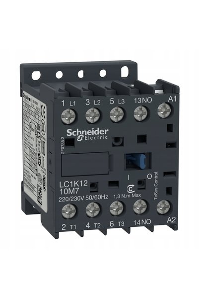 Schneider Electric Contactor miniatural 12A [AC-3] bobină 230V AC 50Hz 1Z LC1...