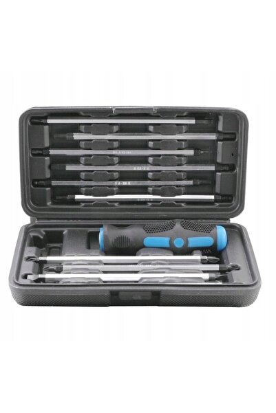 BGS Șurubelnițe cu biți, set asortat 10 bucăți Chei Torx Imbus plate și în cruce