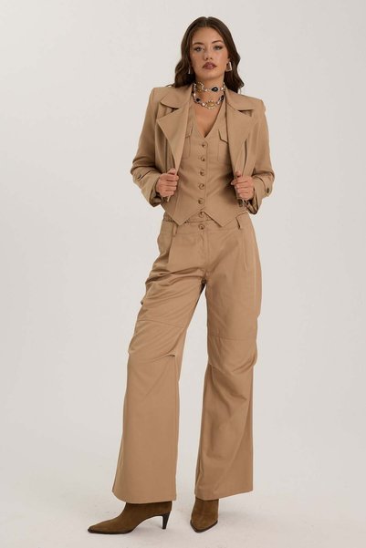 NOK İSTANBUL The Volume Pant Bronze Brown