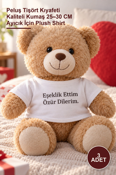 Yenilig 3 Pieces I Played the Donkey Printed Toy T-Shirt - Plush T-Shirt Outf...