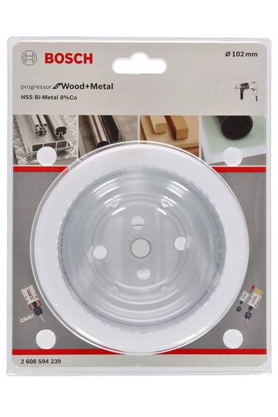 Bosch Ferăstrău carotieră 102mm pentru oțel, lemn și PVC