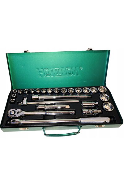 Honiton Set de chei tubulare de 1/2 inch, 25 piese, cu 12 puncte