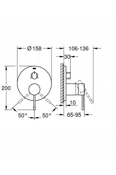 Grohe Baterie cadă și duș Essence 24092001