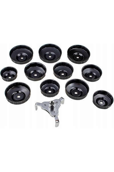 Falcon 13 chei tubulare EL pentru filtre de ulei + cheie cu clichet de 63mm-1...
