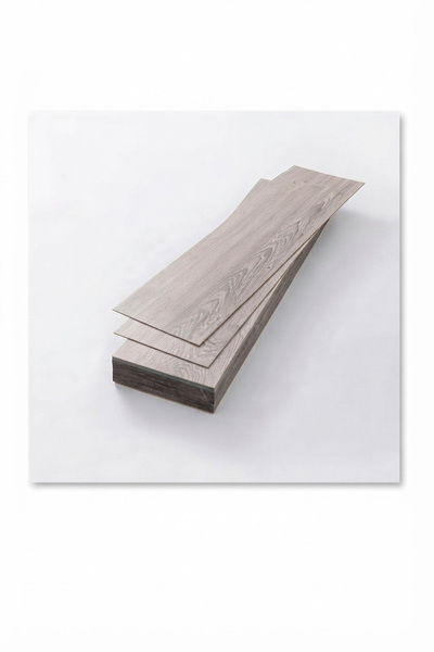 Bien Home 11 Adet, 60x15 Cm 1 m² Açık Gri Meşe, Gri-Bej Tonlarında Esnek Yıkanabilir Kesilebilir Silinebilir Zemin Duvar Parke Yer Döşemesi Kendinden Yapışkanlı PVC Zemin Kaplaması -Z003