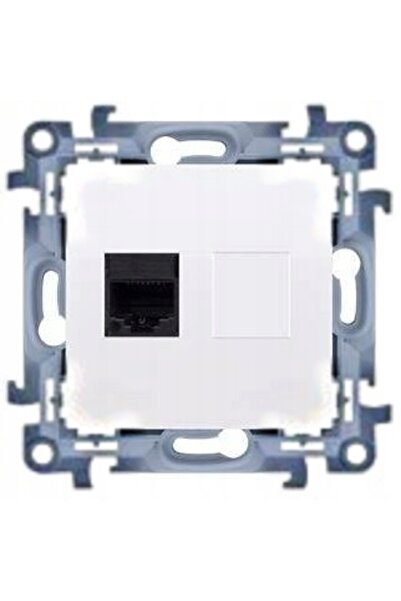 Kontakt-Simon Simon 10 priză de calculator RJ45 cat.6 albă C61E.01/11