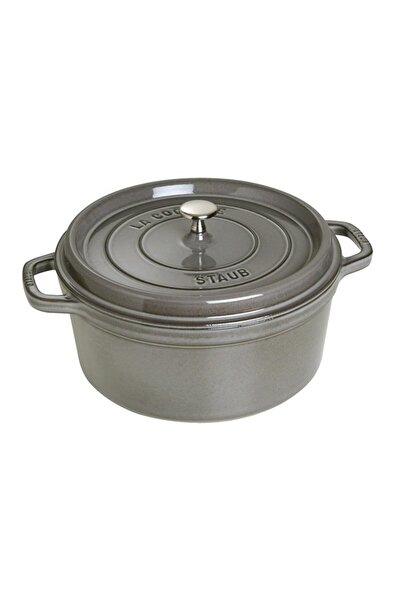 STAUB Cocotte cooking pot, cast iron, 28cm/6,7L, Graphite Grey -
