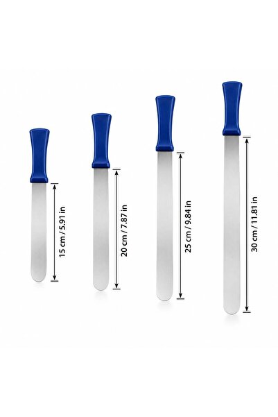 Fida Pasta Palet Bıçağı, Düz ve Eğimli - 2 Adet Düz 25 cm