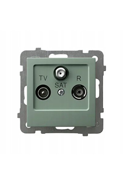 OSPEL Priză terminală AS RTV-SAT verde mat GPA-GS/m/84