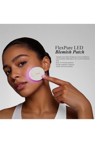 Ossigeno FlexPure FLEX415 LED Akne Patch – ve Akne Görünümü İçin LED Işık Terapisi Cilt Bakım Cihazı