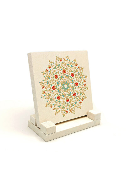 Sadrazam Rumi Pattern Printed Natural Stone Tabletop