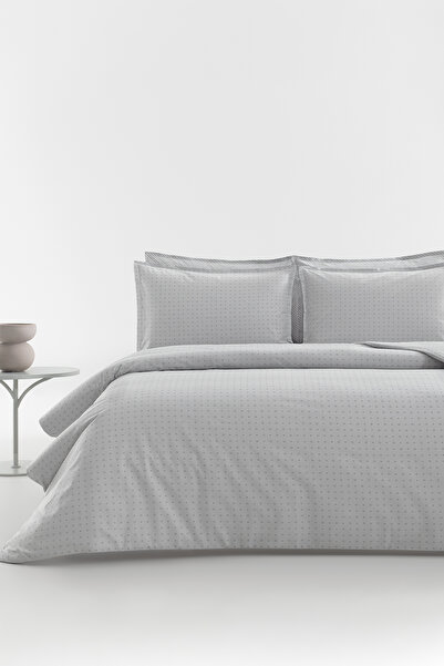 Yataş Keops 100% Cotton Double Duvet Cover Set - Gray