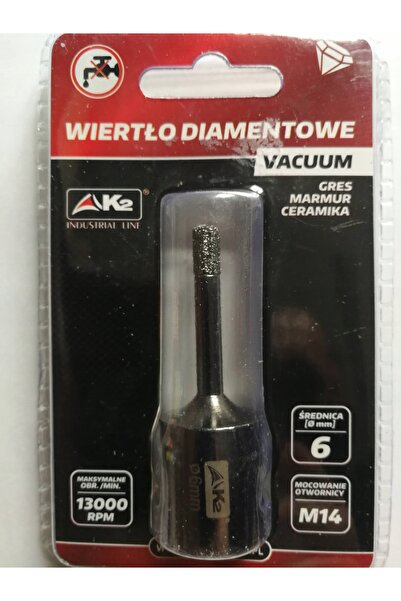 K2 Burghiu diamantat pentru găuri M14 M14 6mm VACUUM GRESS MARMURĂ CERAMICĂ