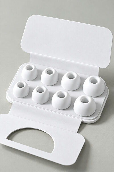 Fibaks AirPods Pro ve Pro 2 Uyumlu 4 Çift 8 Adet XS/S/M/L Anc Delikli Fileli ...