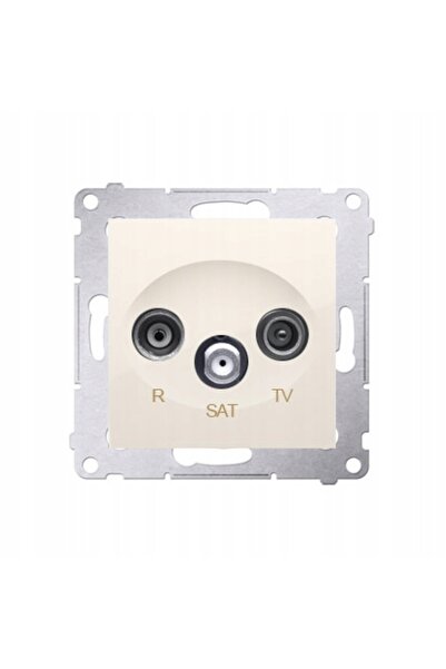 Kontakt-Simon Priză antenă RTVSAT DASP.01/41 SIMON54 CREAM