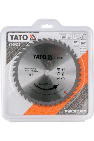 yato DISC DE TĂIERE 190X40X16