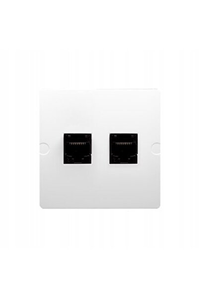Kontakt-Simon Priză SIMON BASIC RJ45+RJ11 albă BMF5T.02/11