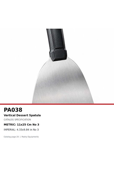 Fida Dessert Spatula - No:3 120mm