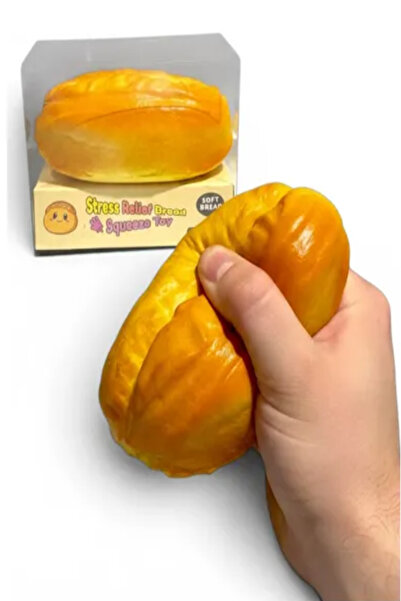 Pofika Ekmek 10 cm Sukuşi Yumuşak Sık Bırak Stres Oyuncağı Esnek Sıkma Oyuncağı
