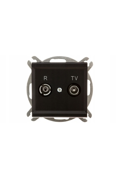 OSPEL Mufă antenă terminal RTV 2,5-3dB SONATA GPA-RK/m/33 NEGRU