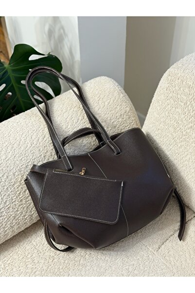 STİL SİDELYA Hand and Shoulder Bag with Wallet Detail