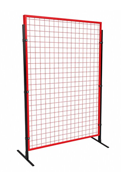 METALDESIGN Panou metalic de delimitare spații roșu – 1500 × 1000 mm