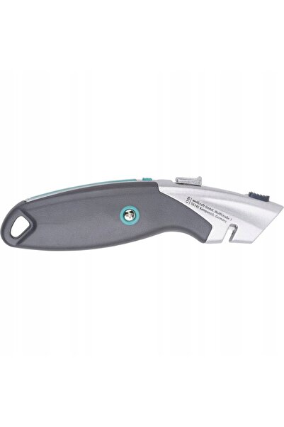 Wolfcraft Cuțit de siguranță trapezoidal cu lamă retractabilă automat 4106000
