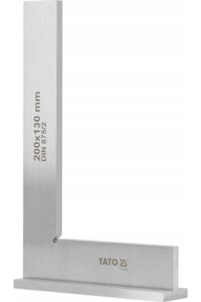 yato Echer de tâmplar cu bază de 200x130 mm, din oțel carbon lustruit, 90 de ...