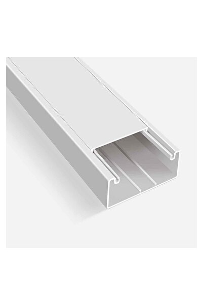 Mutlusan 5 Adet 100X50 mm Kablo Kanalı 2M (Siyah)