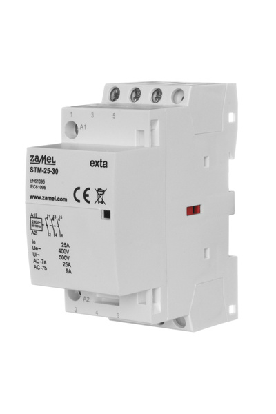 ZAMEL 25A 3xNO 230V AC Contactor modular de instalare TIP STM-25-30