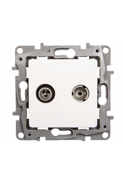 Legrand Priză terminală TV-SAT NILOE albă 664562